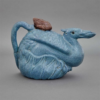 Lot 224 - Chinese Export Crane-Form Tea Pot 19th Century...