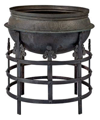 Lot 154 - Large Mongolian and Sanskrit Inscribed Deep...