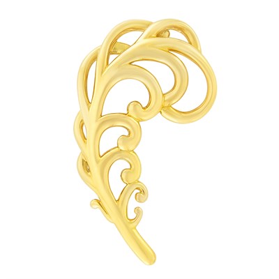 Lot 3 - Gold Feather Clip-Brooch, Tiffany & Co., Paloma Picasso