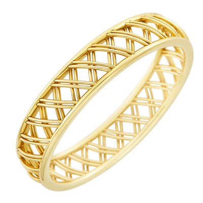 Lot 7 - Gold 'Trellis' Bangle Bracelet, Tiffany & Co., Paloma Picasso