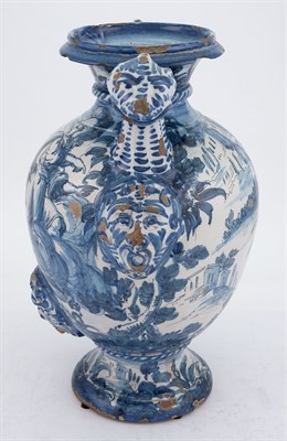 Lot 1062 - Savona Maiolica Two-Handled Wet Drug Jar...