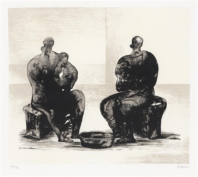 Lot 117 - Henry Moore (1898-1986) TWO WOMEN BATHING...