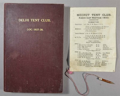 Lot 245 - [PIG-STICKING - TENT CLUBS] Two titles....