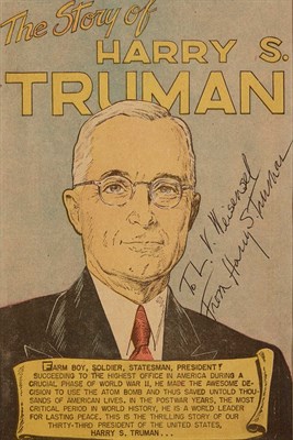 Lot 45 - TRUMAN, HARRY Signature on campaign comic book...