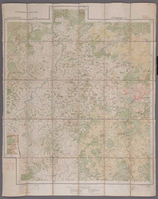 Lot 261 - RYDER, C. H. D. Ootacamund Hunt Map. Malabar &...
