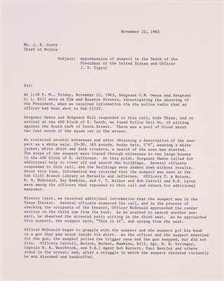 Lot 22 - [KENNEDY ASSASSINATION] Signed copy of the...