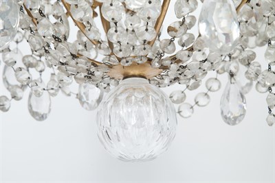 Lot 425 - Baccarat Louis XVI Style Gilt-Metal, Molded...