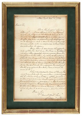 Lot 47 - WASHINGTON, GEORGE Autograph letter signed as...