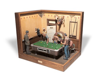 Lot 26 - Michael Garman American, b. 1938 Pool Hall...
