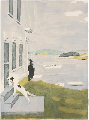 Lot 170 - Fairfield Porter (1907-1975) THE DOG AT THE...
