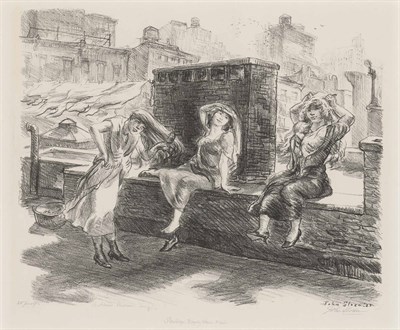 Lot 191 - John Sloan (1871-1951) SUNDAY, DRYING THEIR...