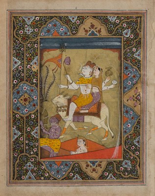 Lot 46 - Indian School 17th Century Shiva and Parvati...