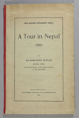 Lot 59 - BUTLER, HARCOURT A Tour in Nepal 1919....