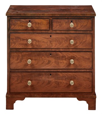 Lot 295 - George III Mahogany Diminutive Chest of...