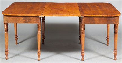 Lot 305 - American Maple and Mahogany Dining Table 19th...
