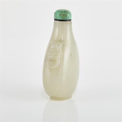 Lot 319 - Chinese White Jade Snuff Bottle Qing Dynasty...
