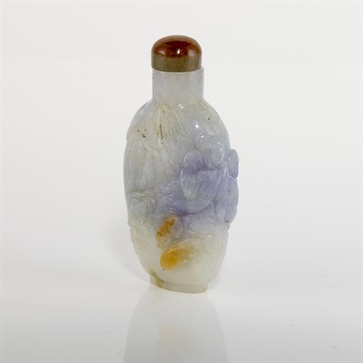 Lot 317 - Chinese Jadeite Snuff Bottle Height 2 1/8 inches.