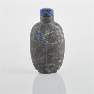 Lot 333 - Chinese Lapis Lazuli Snuff Bottle Of rounded...