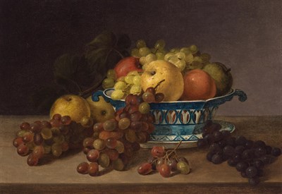 Lot 69 - James Peale Still Life with Fruit in a Pierced...