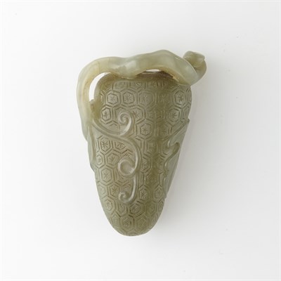 Lot 338 - Chinese Celadon Jade Snuff Bottle Height 2 1/4...