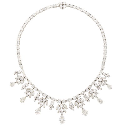 Lot 487 - Platinum and Diamond Necklace, Van Cleef & Arpels