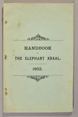 Lot 213 - MODDER, FRANK, ed. A Handbook to the Elephant...