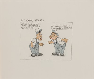 Lot 27 - Daniel Oates American, b. 1964 Happy Workers...
