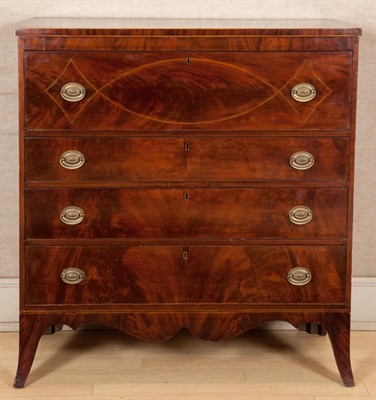 Lot 271 - Federal Inlaid Mahogany Chest of Drawers...