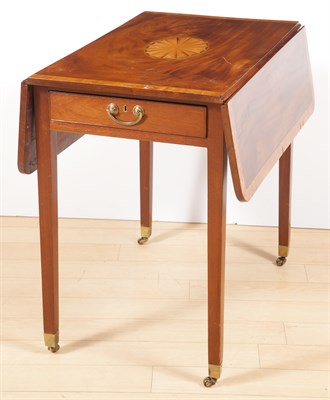 Lot 275 - George III Inlaid Mahogany Pembroke Table...