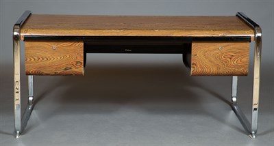 Lot 477 - Peter Protzman African Zebrawood and Chromed...