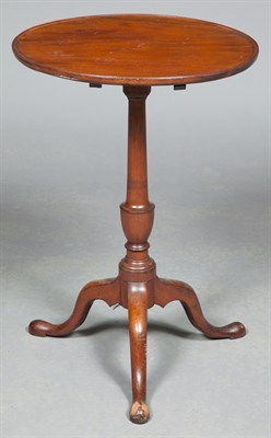 Lot 220 - Queen Anne Mahogany Tripod Stand The dished...