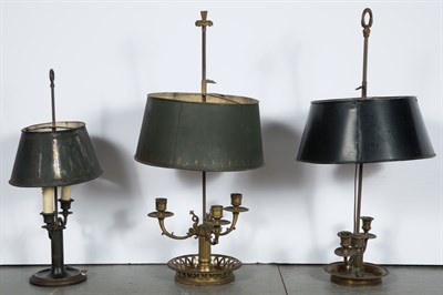 Lot 188 - Group of Three Brass or Patinated Metal...