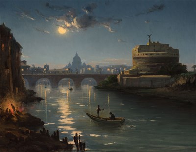 Lot 8 - Henryk Cieszkowski Polish, 1835-1895 View of...