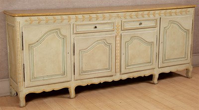 Lot 252 - French Provincial Painted Buffet Height 39 3/4...