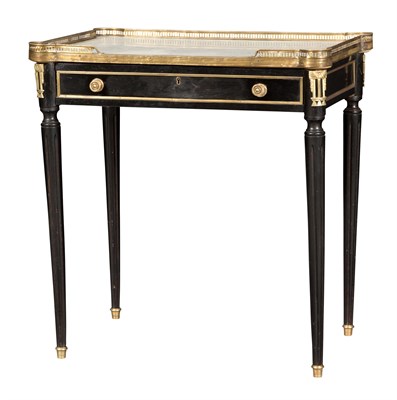 Lot 538 - Louis XVI Style Black-Painted and...