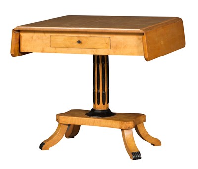 Lot 362 - Baltic Birch and Part-Ebonized Sofa Table...