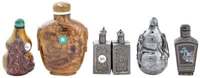 Lot 618 - Five Chinese Snuff Bottles Of various forms...
