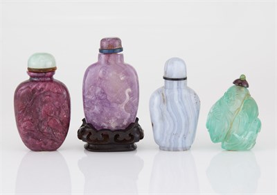 Lot 268 - Group of Four Chinese Snuff Bottles Qing...