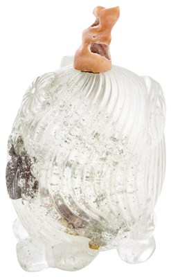 Lot 623 - Chinese Crystal Jujube-Form Snuff Bottle...