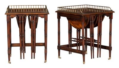 Lot 536 - Pair of Mahogany and Brass-Mounted Occasional...