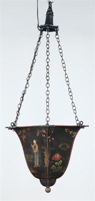 Lot 431 - Chinoiserie Decorated Tôle-Peinte Single-Light...