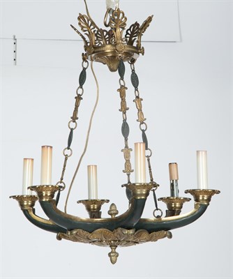 Lot 429 - Empire Style Gilt and Patinated Metal...