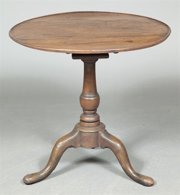 Lot 355 - George II Oak Tripod Table Height 28 1/2...