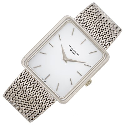 Lot 64 - Patek Philippe, White Gold Wristwatch, Ref. 3599/1