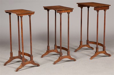 Lot 456 - George III Mahogany and Satinwood Nest of...