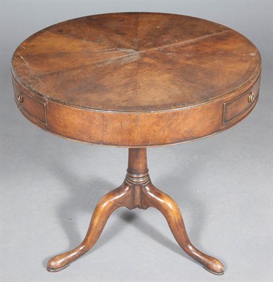 Lot 268 - George II Style Walnut Small Drum Table Height...