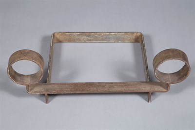 Lot 300 - Jean Royère Patinated Iron Yo-Yo Andiron...