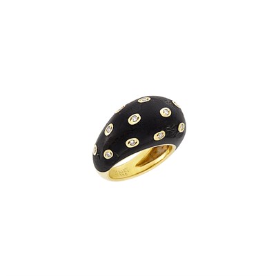 Lot 1904 - Gold, Diamond and Enamel Ring, Piaget