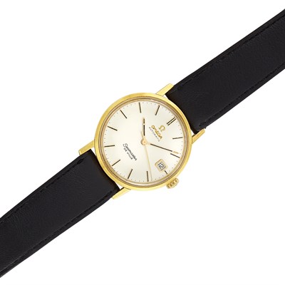 Lot 1755 - Gentleman's Gold 'Seamaster DeVille' Wristwatch, Omega