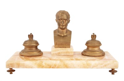 Lot 208 - Continental Gilt-Metal and Onyx 'Napoleon'...